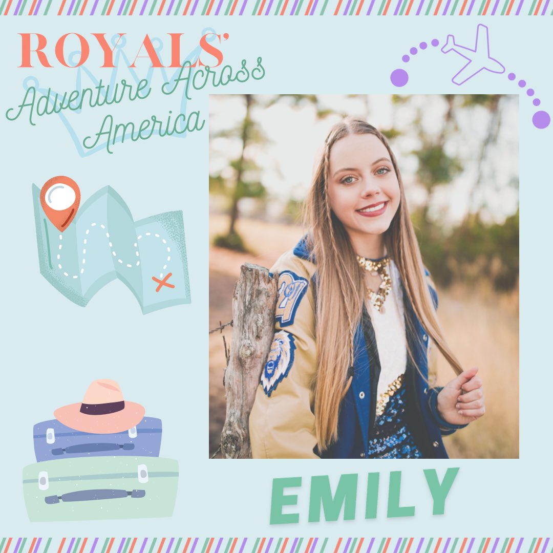 LakeCreekRoyals's tweet photo. We are 2 days away from our show!! Meet Emily! She is a senior and is our President! Her favorite place to travel is Seaside Beach! She plans to attend Texas State University to pursue a degree in biomedical sciences. #Royals3rdLine #RoyalsAdventureAcrossAmerica
@PhilTweaton https://t.co/9fTBXKFSmg