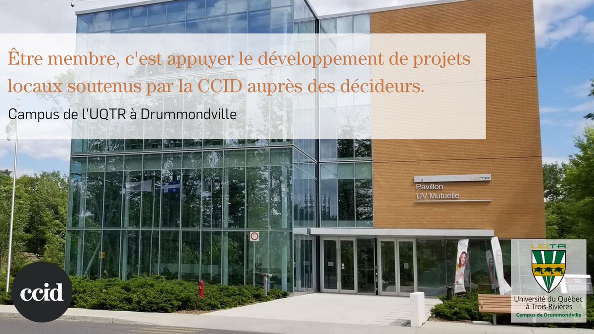 _CCID_'s tweet photo. La Chambre, par la force de son réseau, appuie publiquement des projets locaux structurants; un positionnement ayant du poids auprès des décideurs. 
Ex: la construction du campus #Drummondville de @UQTR. 

>> Supportez le progrès économique de votre ville: https://t.co/74u6A42HlZ https://t.co/XJuOdYpaiJ