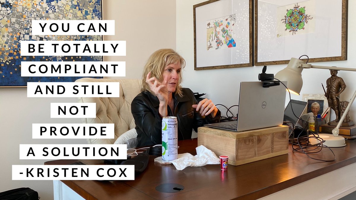 Our focus should be on gaining compliance on the way to meeting our citizen/customer's full needs, not hoping we meet their needs while seeking to be compliant.