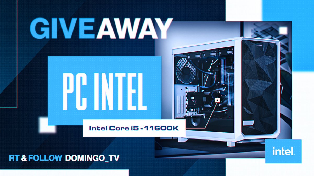 A l'occasion de la sortie de la 11ème génération de processeurs @IntelFrance, on vous fait gagner un PC complet, monté en live, avec un I5-11600K RT ce tweet & follow @Domingo_TV pour participer, vous avez jusqu'à dimanche !