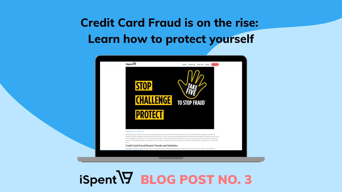 We join @TakeFive in spreading the message to help protect the nation against financial fraud. 

Find out how to use iSpent19 for mitigating fraud risk > bit.ly/3tgP4QY

Download the App for free in the UK!

#takefivetostopfraud