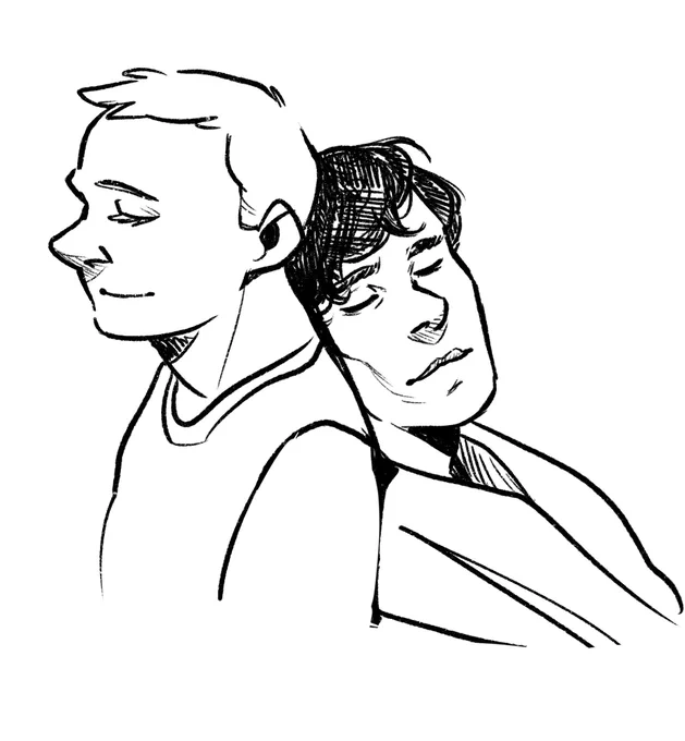 Glad I didn't forget how I was drawing them#johnlock 