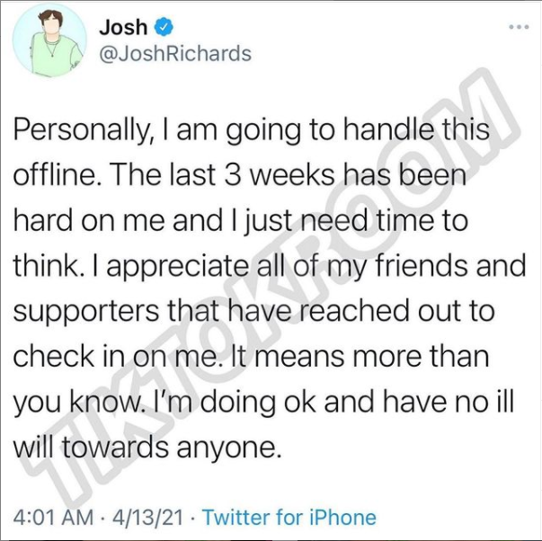 Naavya8's tweet photo. tweets from people regarding the nessa and jaden drama https://t.co/a5H223Sz30
