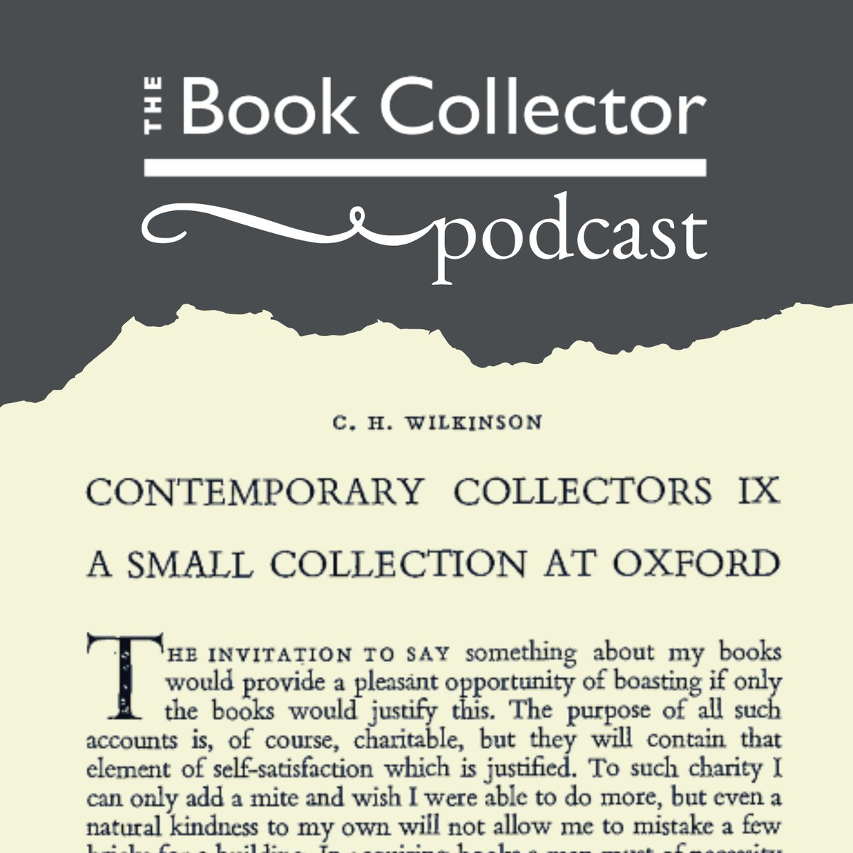 Col. Cyril Wilkinson is the focus of this week's podcast: an article by Wilksion on his collection, and his obituary written by Nicolas Barker. We also share an interview with Katie Birkwood, rare books librarian at the Royal College of Physicians - mailchi.mp/ad842d64c2c4/n…