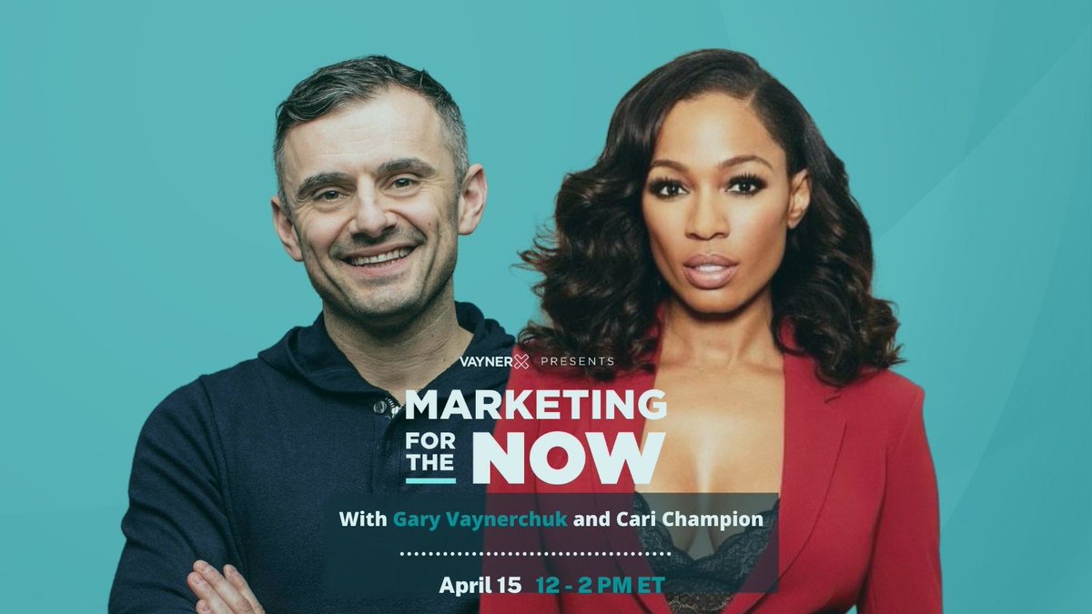 TOMORROW⭐ rockstar host, journalist and Founder of Brown Girls Dream @CariChampion will be joining @garyvee LIVE on #MarketingForTheNow! It's not too late, join us! Visit mftn.vaynerx.com to see who else is joining the show & register now →bit.ly/2Q5t6C2