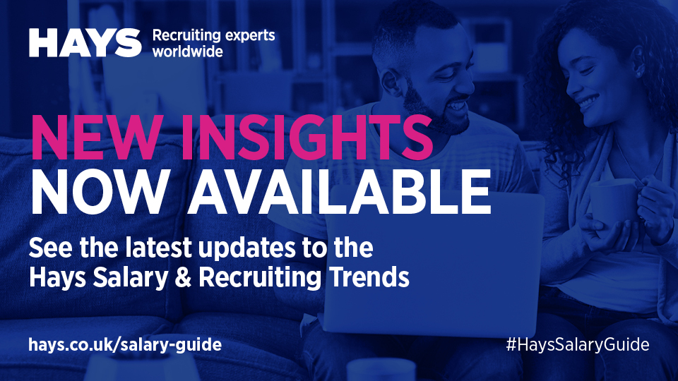 Get instant access to our #HaysSalaryGuide today! 

Simply fill out our form and get brand new insights from our latest survey and more: bddy.me/3a6Q4iX