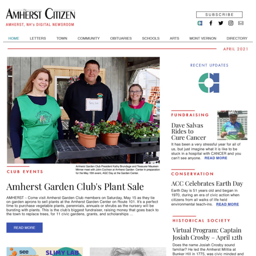 Check out us out  in Amherst Citizen Fundraising APRIL 2021 "e-paper"! If you haven't seen it yet, visit:

amherstcitizen.net/fuindraising

#OpportunityNetworks #30THSVGC #AmherstCitizens