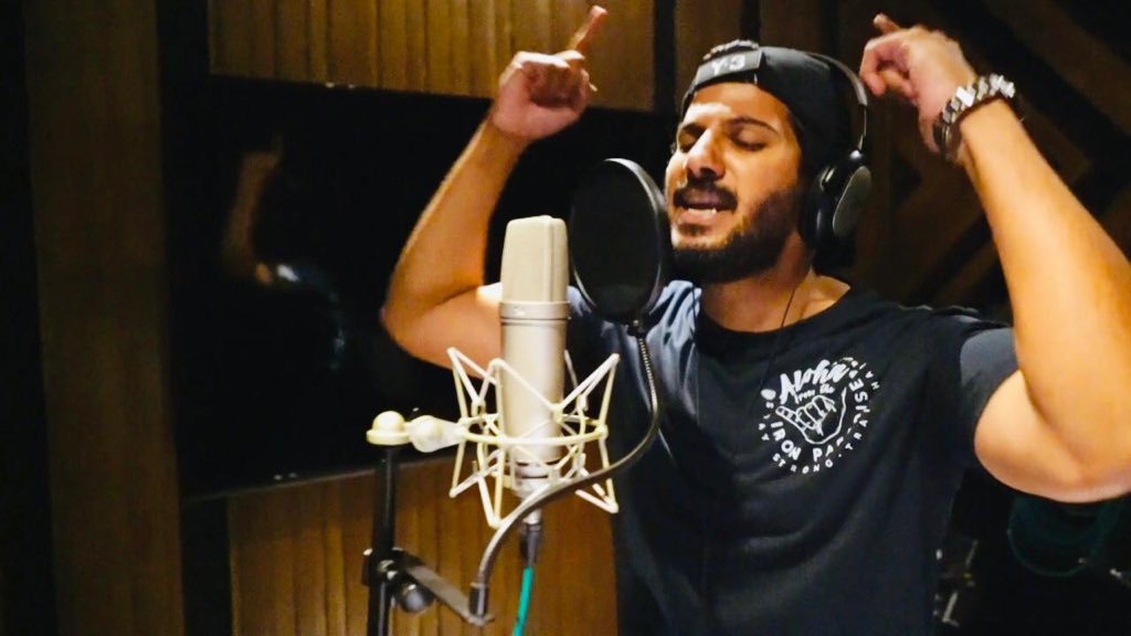 Homie caught behind the mike🎙! 
#DulquerSalman sings in Tamil for the first time in our romcom #HeySinamika, directed by @brindagopal. 

@jiostudios @dulQuer @MsKajalAggarwal @globalonestudio @madhankarky @govind_vasantha #HappyPuthandu #HappyVishu