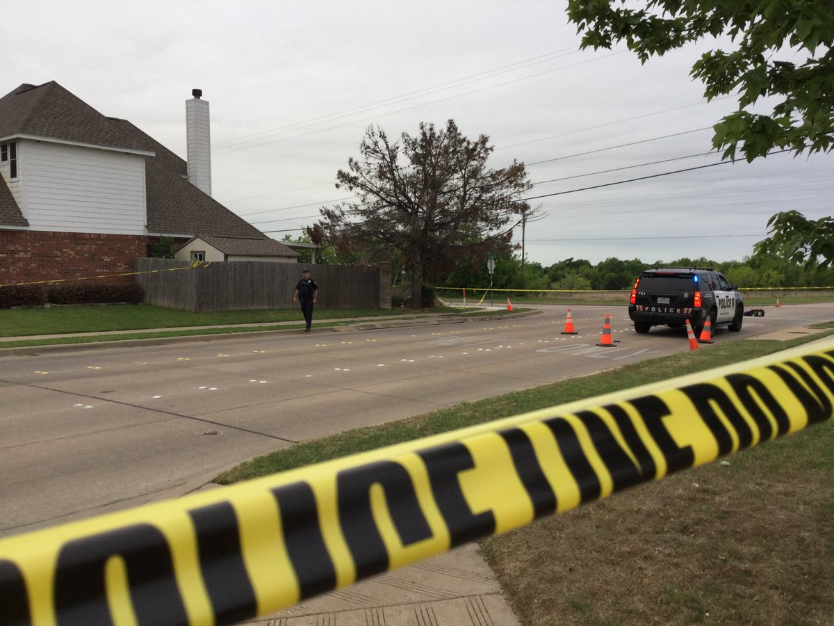 Police continued to gather evidence Wednesday morning in a #Burleson neighborhood where an officer was shot several times. ⁦<a href="/BurlesonPolice/">Burleson Police</a>⁩