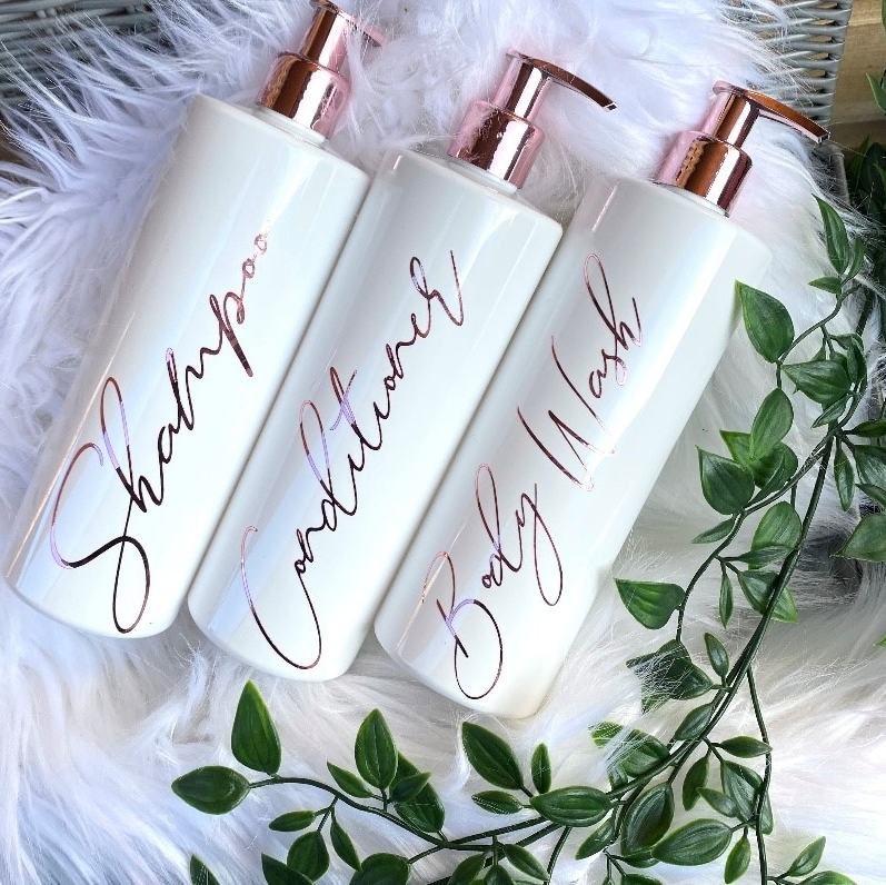 These bottles are perfect for many things such as shampoo, hand lotion, dish soap, and much more! Not only can you be eco-friendly and refill them at your local eco store but they also look really classy. <paid ad Refine and Design>
