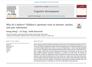 pinarkarann1's tweet photo. Haftanın makalesi, çocukların bilgileri nereden öğrendiklerine odaklanıyor. Kaynaklar arasında internet, öğretmen ve akranlar bulunuyor.

The article of the week focuses on where children learn information. Resources include the internet, teachers, and peers. https://t.co/siJgnglCJL