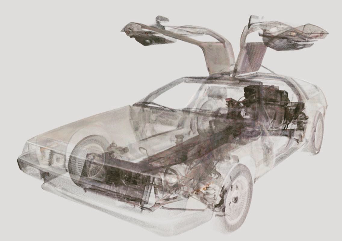 1manscan's tweet photo. 3d laser scan of the ‘long run’ test Delorean DMC-12 and a separate Delorean chassis - digitally joined in #faroscene. #delorean #3dlaserscanning #3d #pointcloud #3dscan #backtothefuture #dmc12 #DeLorean #car @faroeurope @FAROFocus3DUK https://t.co/zAKTqphcNz