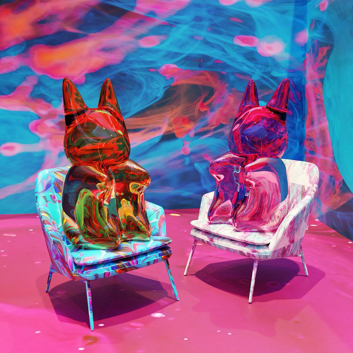 Chair bunny 🐰 my take on the couch potato lol 
#render #rendering3d #3drender #nftart #conceptart #abstract #abstractart #3dart #3dmodeling #3ddesign #3dillustration #designer #illustration #cryptoart #nft #nftartist #nftcollector #nftart #bunny #gummybear #rabbit #coachpotato