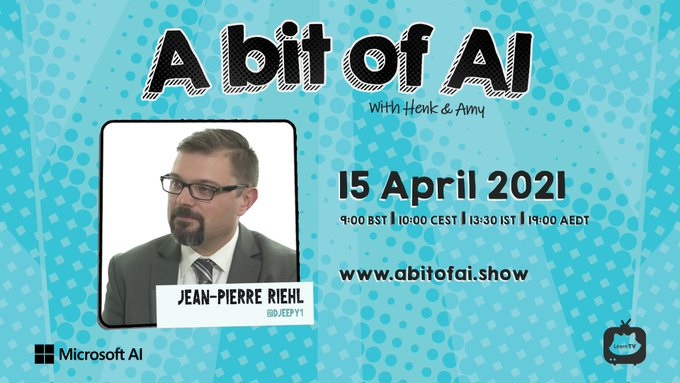 CsharpCorner's tweet image. Join @hboelman and @AmyKateNicho with guest speaker @djeepy1, tomorrow at 10:00 AM(CEST) for the next episode of @AbitofAI. 

Register here: bit.ly/3mFZ18i 

#abitofai #csharpcornerlive #ArtificialIntelligence #live #AI