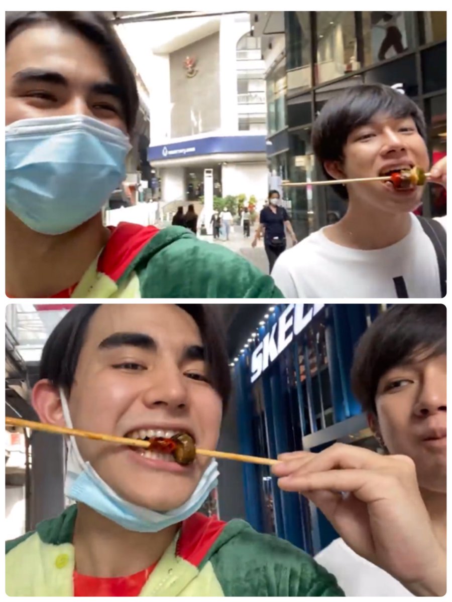 e_tawan88's tweet photo. もぐもぐFrankくんがかわいすぎる…🐻🍢たくさん食べさせてあげたくなるお母さん的感情が溢れてしまう👶
最後にひとくちDrakeくんにあげるのもくちびる噛んじゃって痛がるところも全部かわいい…😊❤️
#DrakeFrankChallenge
#Drake_Laedeke 
#FrankThanatsaran  
#นุ้งหมีของแฟรงค์ https://t.co/chza9S9vo9