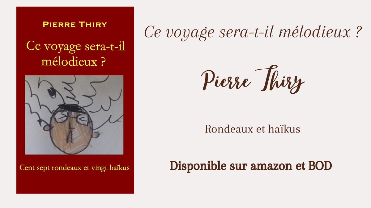 plumesindes's tweet photo. ❈ SORTIE ❈ 

Découvrez le nouveau recueil de Pierre Thiry (@PierreThiry), Ce voyage sera-t-il mélodieux ? 

🖋️ https://t.co/AosJNHTMgZ https://t.co/0d1mh5dGel