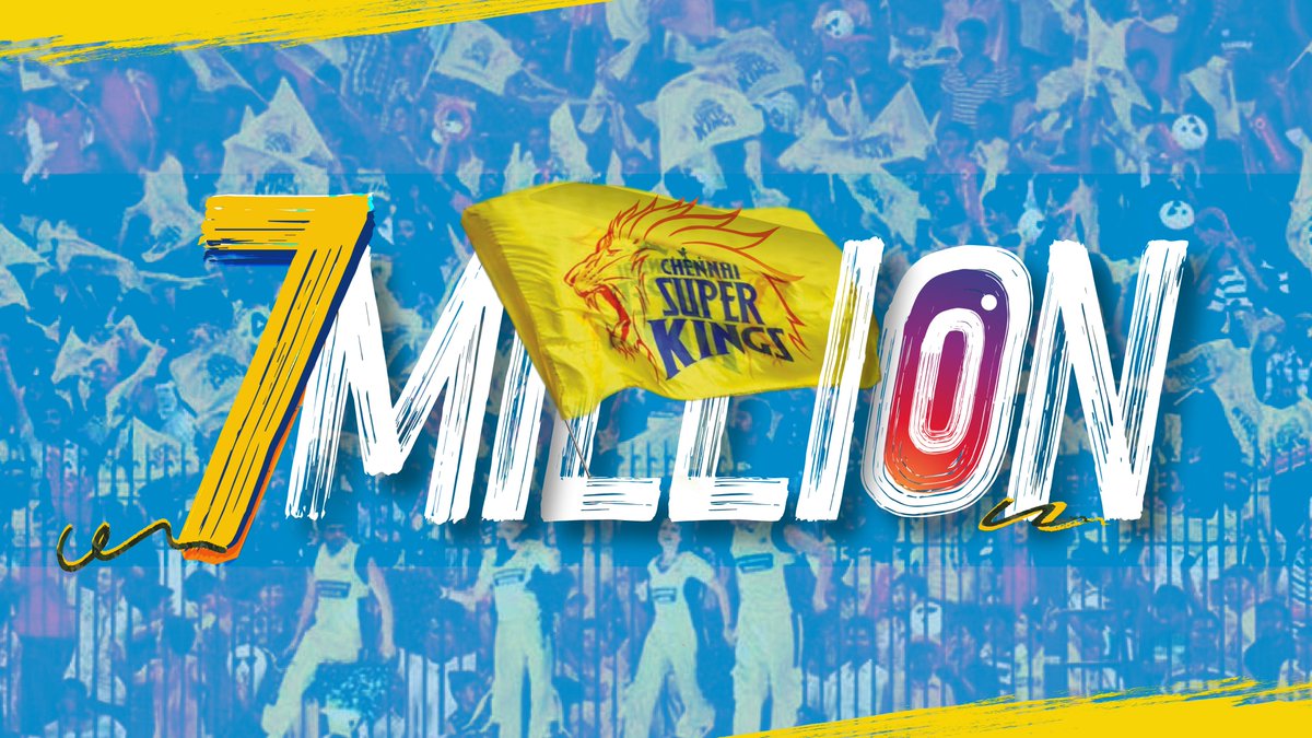 ChennaiIPL's tweet photo. Podra Whi7tle 🙌! Magical seven is absolute heaven for us thanks to all our super duper fans! #7MWhistles
#WhistlePodu #Yellove 🦁💛 https://t.co/qurj1g7lUj https://t.co/2lUCrRuW3b