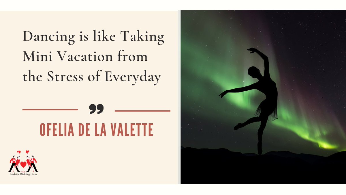 WeddingLessons's tweet image. Dancing is like taking mini-vacation from the stress of every day so #contact @AdelaideDance and get the mini vacation.
🕺💃🤵‍♂️👰‍♀️