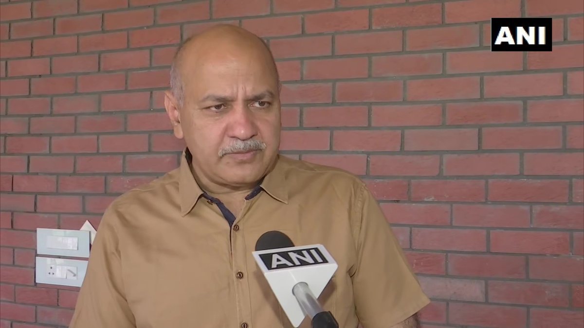 ANI's tweet photo. I am happy that Class 10 exams are being cancelled and dates are being rescheduled for class 12 exams. Like Class 10 students, I appeal to the govt to promote Class 12 students on the basis of internal assessment: Delhi Deputy CM Manish Sisodia https://t.co/Qb1i5JuUJ0