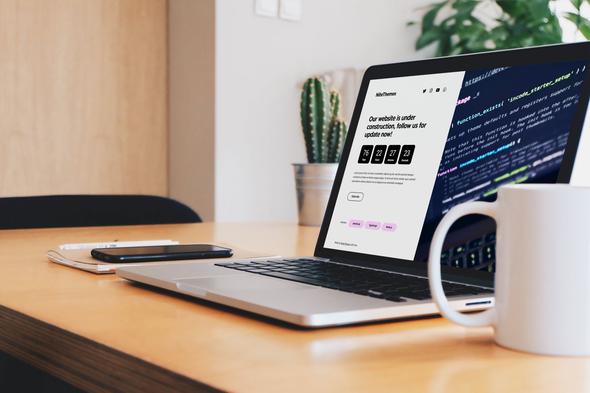 NiteoThemes's tweet photo. 🎉New Coming Soon and Maintenance plugin theme: CMP Orion \o/ - https://t.co/2t6e2O5n95 #WordPress #Theme #CMP #plugin #freeplugin #WP https://t.co/sBjlcaNZxH