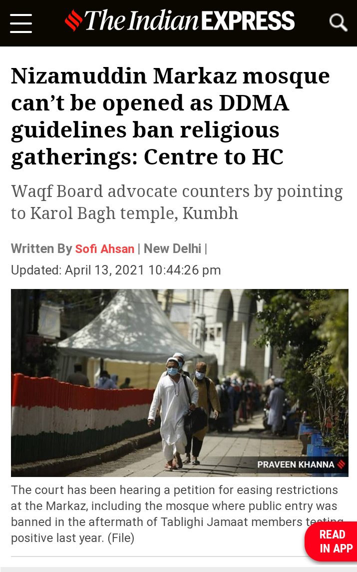 imMAK02's tweet photo. Secular Democratic India.
Pic 1 : Nizamuddin Markaz Mosque can't be opened ~ Indian Govt
Pic 2 : Welcome to Kumbh Mela ~Indian govt https://t.co/Jtq4AugiDb