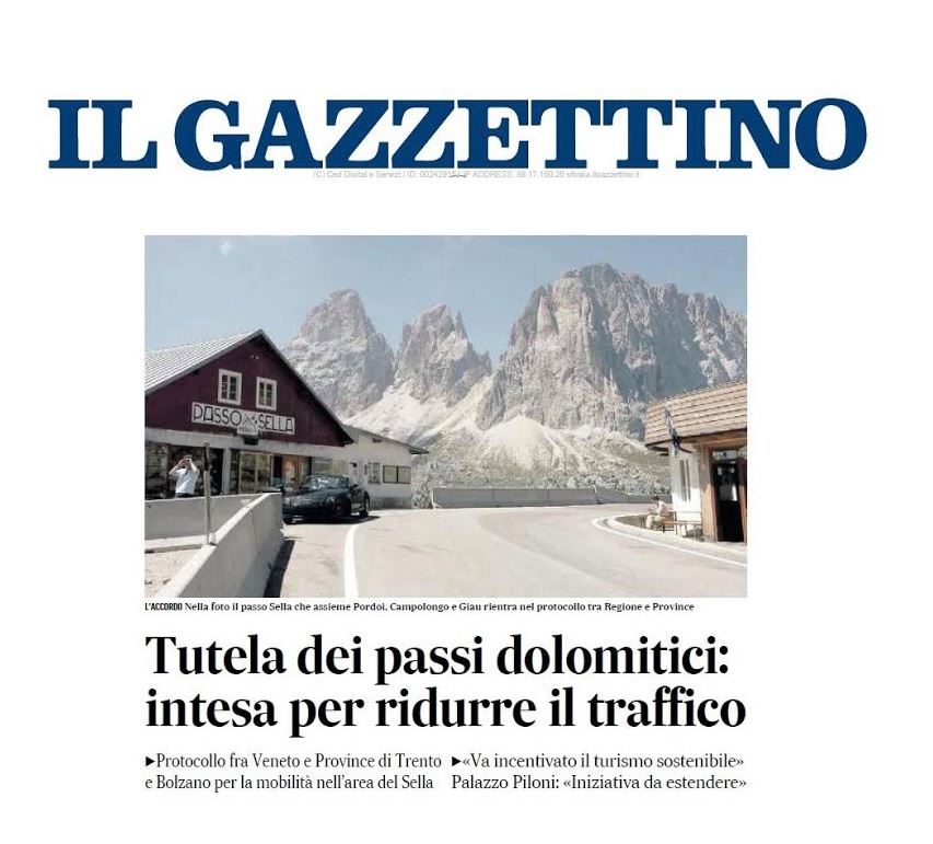 ⛰ Per un turismo di qualità e senza "sorprese". Il protocollo firmato con tutti gli Enti che si occupano dei Passi Dolomitici va nella giusta direzione di garantire l'accesso ad un ambiente prezioso, nel pieno rispetto e cura delle valli. 
<a href="/Gazzettino/">Gazzettino</a>