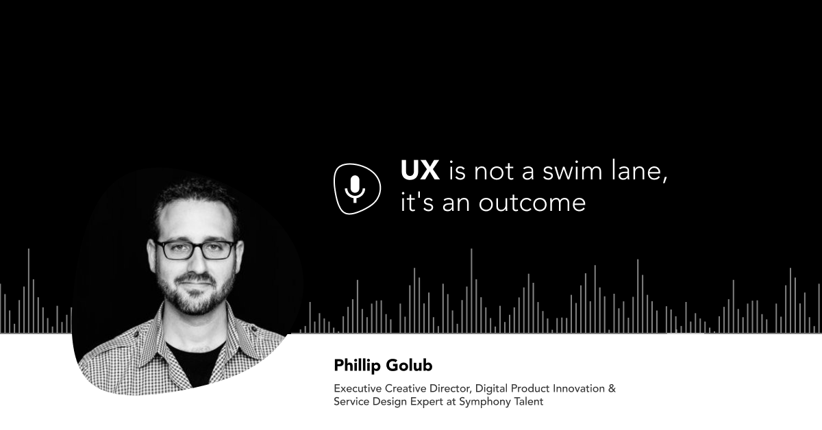 "Sometimes people say #UX slash #UI, by the way that's not a thing!"

Listen to the podcast 'Let’s sing in harmony from the same sheet of music', by Phillip Golub, Exec Creative Dir, Digital Product Innovation &amp; Service Design Expert at Symphony Talent

bit.ly/3abwT7P