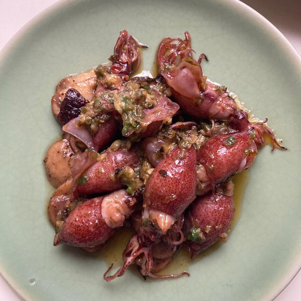 さなえごはん 今年もありがとうございます 仕込んだ蕗の薹バター まだ残っているのでわたしもホタルイカに合わせてみます