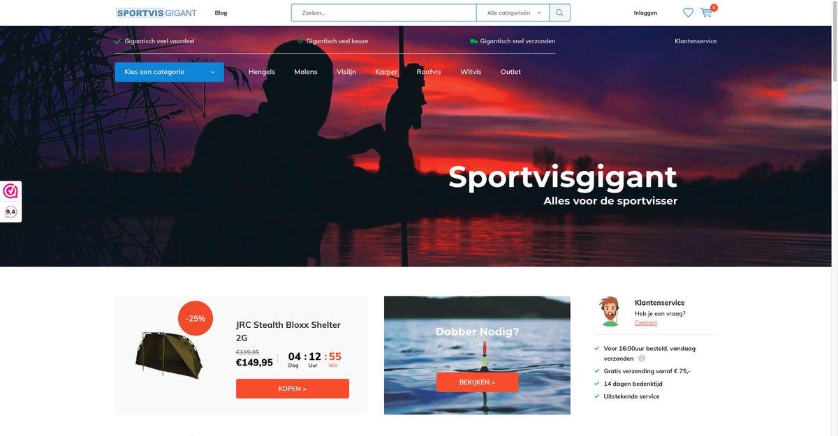 Sportvisgigant kiest voor OOSEOO! Wij gaan ons keihard inzetten om het e-commerce succes van deze specialist in hengelsport naar een hoger plan te tillen door inzet van SEA, SEO en webshop optimalisatie. #succesvol #googleads #seo #lightspeed #contentstrategie
