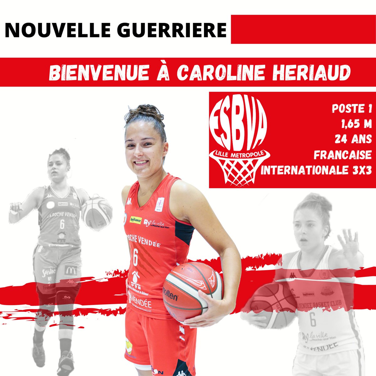 ESBVALM's tweet photo. ✍️ Nouvelle signature !
Bienvenue Caroline 😊
#ESBVALM #Guerrières https://t.co/565aLXaS31