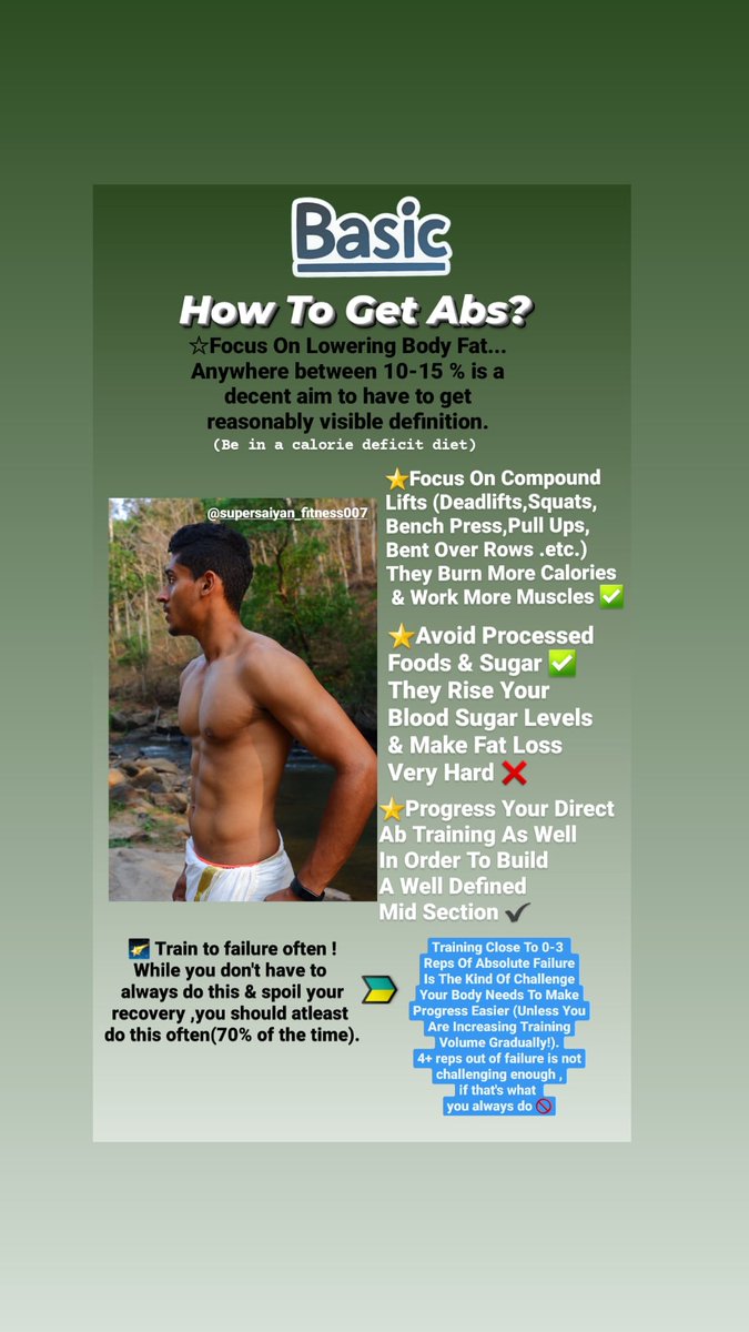VaibhavMW's tweet photo. ❓How To Get #Abs❔
(Details On Insta)
#getabs #sixpack #getripped #fitnesscoach #rippedfreak  #fitnessmodel #menshealth #healthline #healthylife #workoutplan #doctorfit #sixpack  #sixpackabs #sixpackworkout #eightpack #getfitwithme #beachbody #leanmuscle #getfıt #fitnessadvice https://t.co/oZec0YRDuE