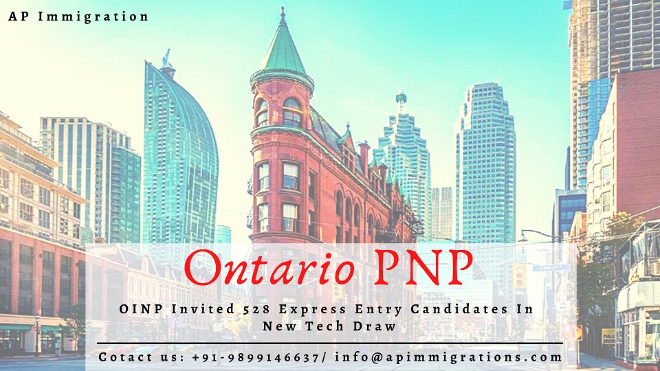 ApImmigrations's tweet image. Ontario PNP tech Draw held on 13 Apr, Ontario invited 528 Express Entry Candidates in this Draw. Required Comprehensive Ranking System (CRS) score between 456 and 467. Read more- bit.ly/3gcWMYG
#OntarioPNP #oinp #pnp #crs #CRSscore #ExpressEntry #latestdraw #Canadapnp