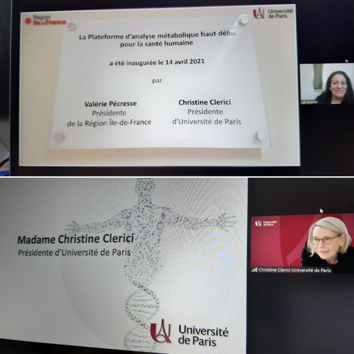 cendrinecruz's tweet photo. Inauguration @Univ_Paris du 1er système national d’analyse métabolique à haut débit des fluides biologiques chez l’Homme par résonance magnétique.  #MétaboParisSanté, cofinancé à 350K€ @iledefrance, destiné au diagnostic et suivi de cancers, endométriose... @Inserm @CNRS https://t.co/KiX3vGLPxL
