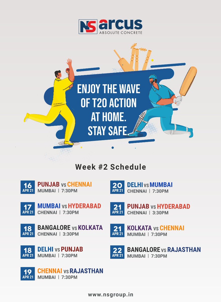 Anoop_NSArcus's tweet image. #StaySafe #Ipl2021 week 2