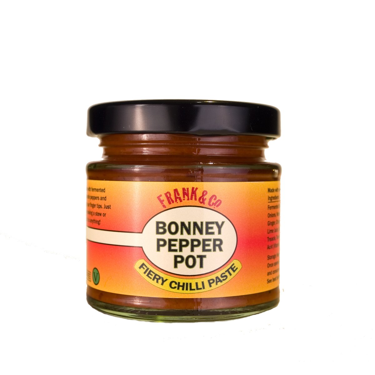 Boost the flavour of your food with Frank&amp;Co Bonney Pepper Pot Chilli Paste!
Full of flavour and spice, stir it into sauce for a kick or use straight from the jar as a dip or spread.
franksauces.co.uk