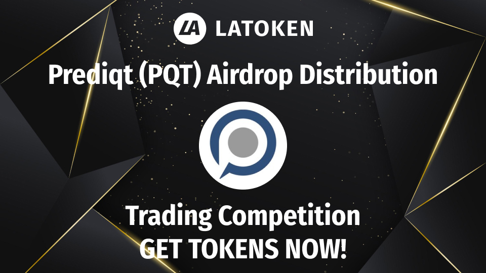 Latoken_cex's tweet photo. We've started distributing PQT tokens to the airdrop users. 21084 users will receive 95M PQT in the next 5 days (by Apr 19) 🎊

Another 20M crypto tokens to be won in the Prediqt Trading Competition!
➡️ https://t.co/eeowjZRupq https://t.co/nwaqFmEX9d