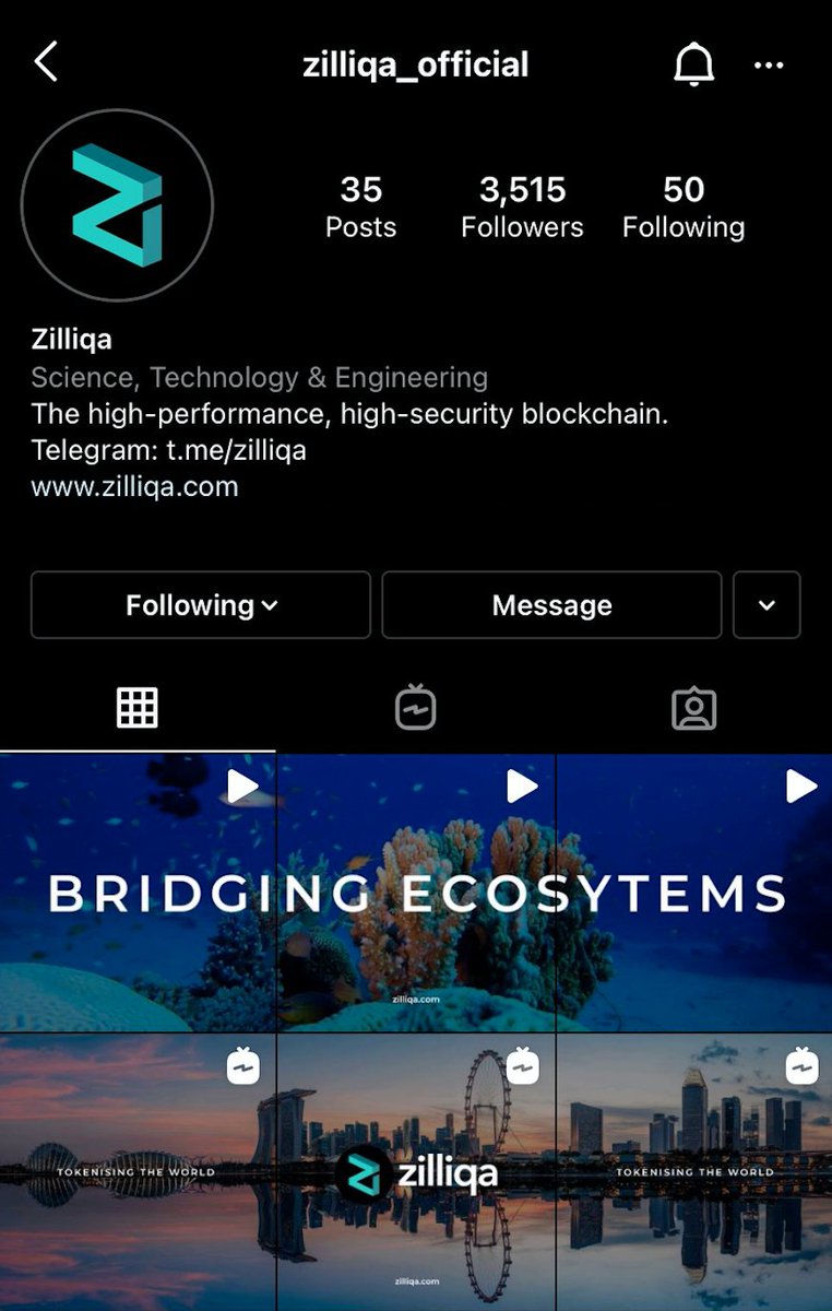 Check out our Instagram and Facebook page! A lot of new stuff being released almost daily now. Follow us &amp; spread the $ZIL word 📢

➡️ instagram.com/zilliqa_offici…
➡️ facebook.com/zilliqa 

$Crypto #Bitcoin -MS