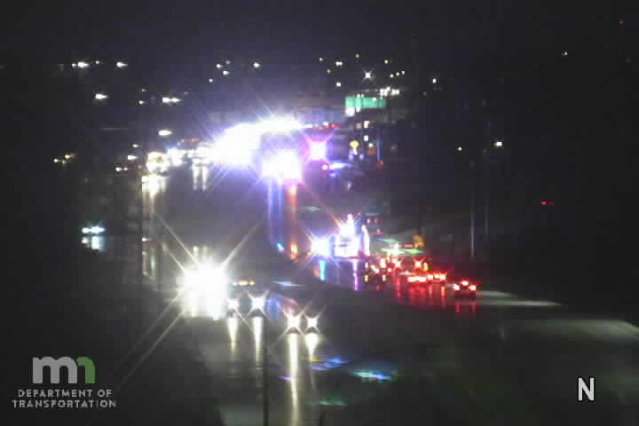 WCCOAMTraffic's tweet photo. Both directions of Hwy 169 closed until further notice to clear a Multi Car crash with injuries. Traffic currently being diverted onto 94 https://t.co/s3WNhpgwYR
