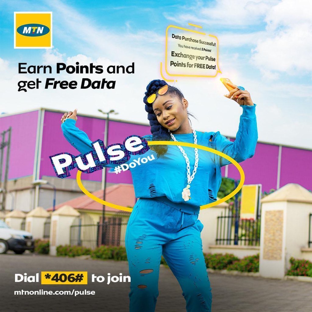 You know you can be online, watch your favorite shows without even sweating about data. 

With MTN Pulse, you earn points whenever you buy airtime or data. You can exchange these points for free data. Just dial *406# to migrate today.
#MTNPulseDoYou