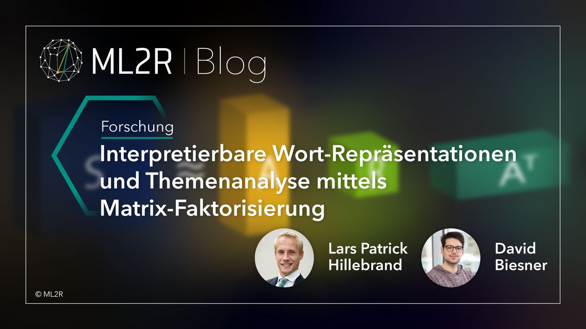 LamarrInstitute's tweet image. #ML2R scientists have developed a novel approach for enhanced Interpretable #TopicExtraction and #WordEmbedding Learning using row-stochastic #DEDICOM.

Want to know more? The new #Blog Post (🇩🇪) by @lphillebrand &amp;amp; @dvdbsnr is out now:
👉 machinelearning-blog.de/forschung/dedi…