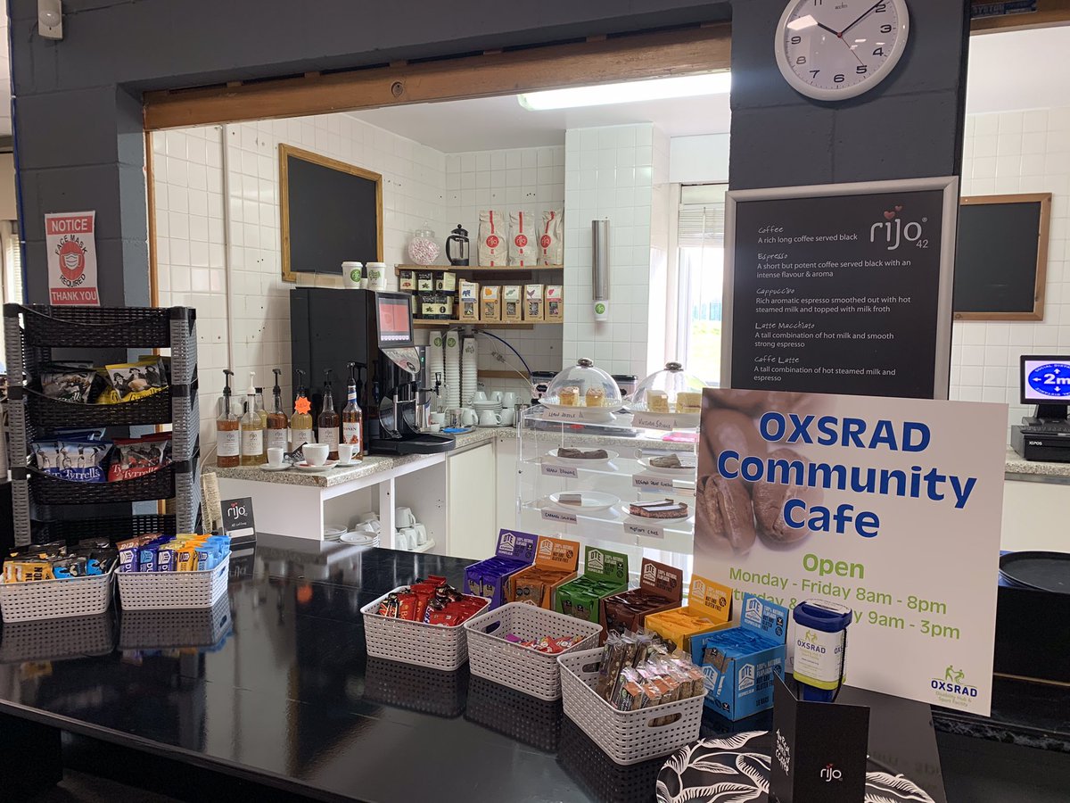 Pick up your OXSRAD Community Cafe loyalty card next time you order a Rijo drink.