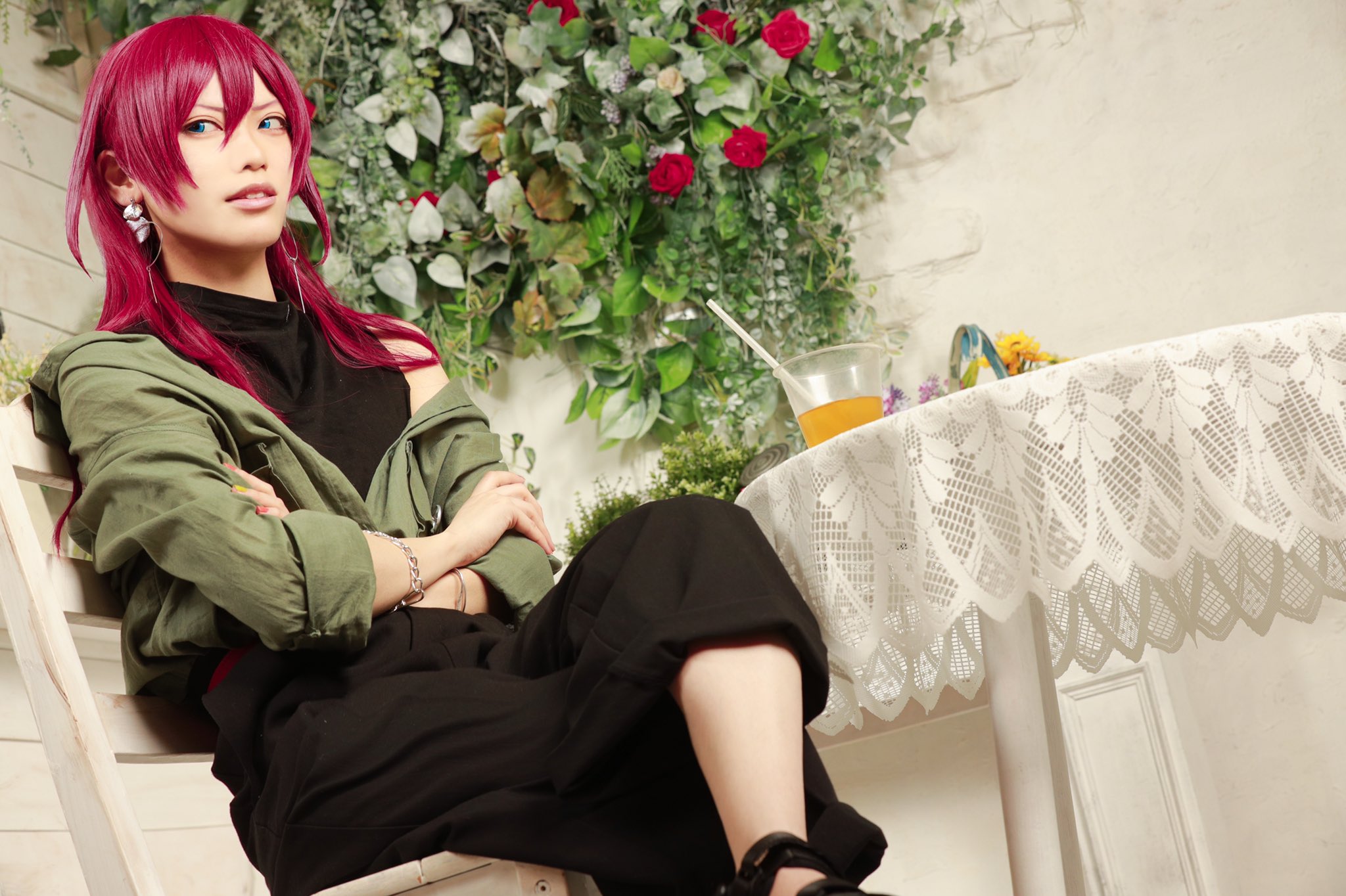 七種茨 ボギータイム 女装 コスプレ 衣装 バラエティとタッグ ボギータイム！ 七種 茨 紫之 創 乱 凪砂 漣