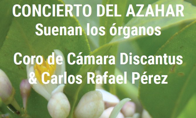 🍃‘Concierto del Azahar’

🗓Viernes 16 de abril-20h.
📍Ermita Virgen de la Huerta de los Ramos.
🎙Participación del Coro de Cámara Discantus y el organista Carlos Rafael Pérez. 
🎶El programa estará compuesto por coros de zarzuela y música popular de Murcia.

#CulturaMurcia