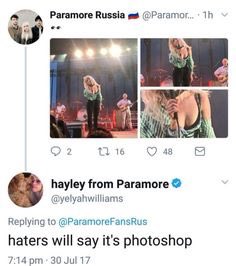 sabotage_myself's tweet image. hayley williams badass tweets and comments
