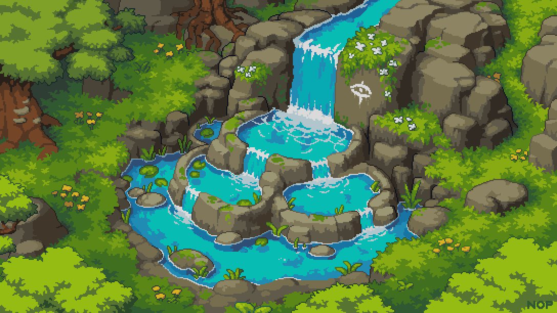NOP_Pixels's tweet photo. Haven’t participated in #PortfolioDay in a long time and friends pressured me to do it 

Heya I’m NOP, a Swiss pixel artist 
Been drawing little squares on my canvas for a few years now, with no prior experience in art
I work with Aseprite, it’s a neat little software ;> https://t.co/s0uxe5wnoC