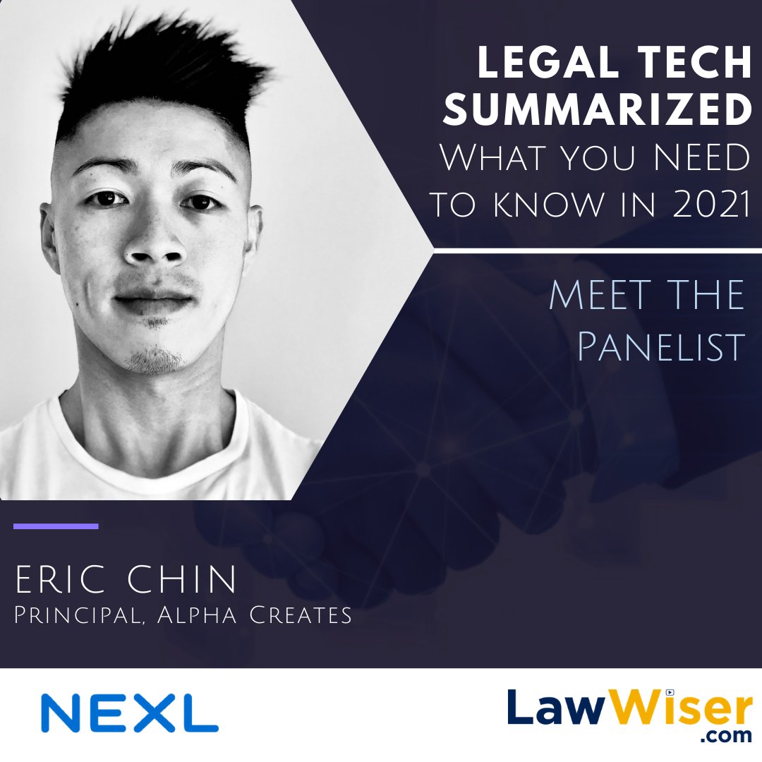 LawWiser (@lawwiser) on Twitter photo #MeetThePanelist from Panel 1 of the #LawWiser #legaltech series in collaboration with <a href="/NEXL_io/">social@nexl.io</a>!
#ComingSoon #legaltech #Iaw #NEXL #legaltechnology #legaltechreport #LawWiserSpecials #legaltechs #legalinnovation #MeetThePanelist from Panel 1 of the #LawWiser #legaltech series in collaboration with <a href="/NEXL_io/">social@nexl.io</a>!
#ComingSoon #legaltech #Iaw #NEXL #legaltechnology #legaltechreport #LawWiserSpecials #legaltechs #legalinnovation