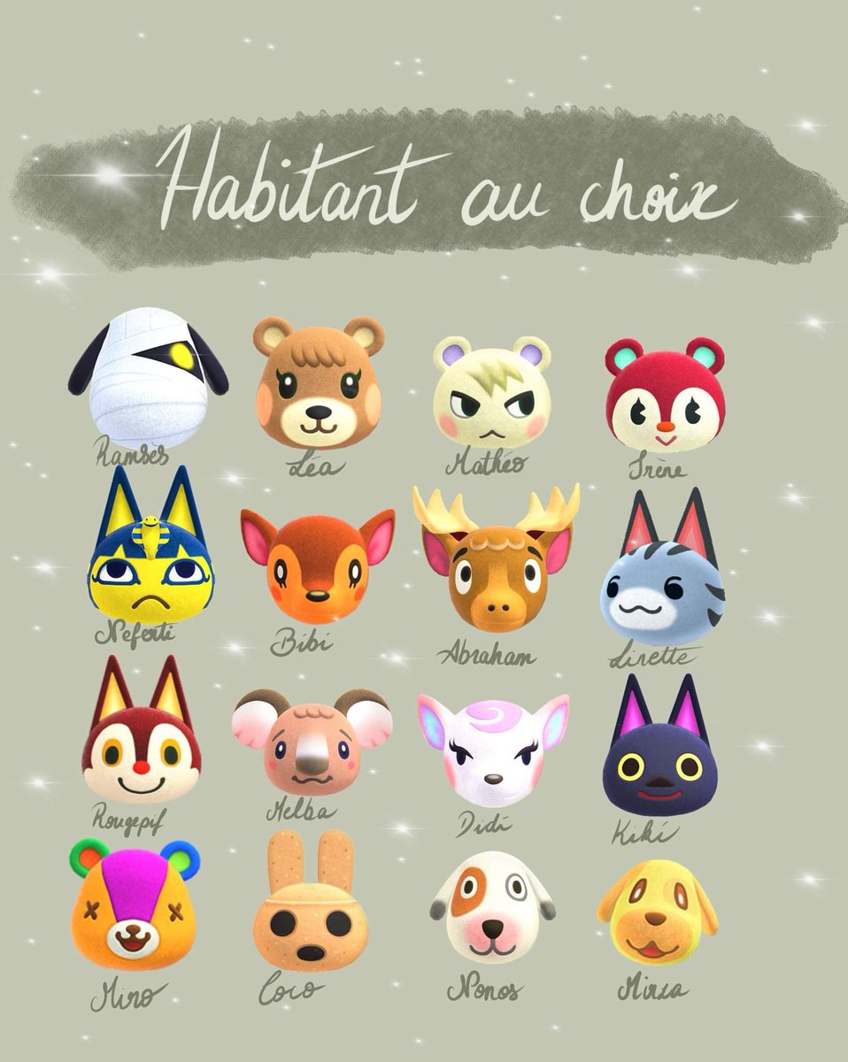TranquilLuna's tweet photo. 📢 CONCOURS HABITANT 🌈

• Deux personnes gagneront un personnage au choix parmis ceux présents sur la photo 🥰

Pour participer :
- Retweeter 
- Me follow @TranquilLuna 

Tirage au sort aujourd'hui (14/04) à 19h ! https://t.co/vX7s89KaWR
