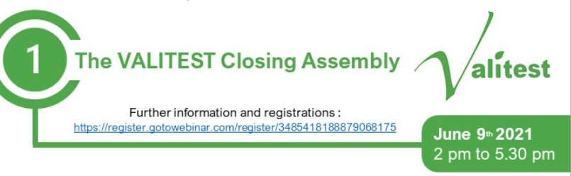 ValitestProject's tweet photo. 2/3 The closing assembly will focus on the highlights of #VALITEST project, how the objectives have been reached and on the experience gained for future research projects. 
➡️Join us : more information and registration https://t.co/BLYKPWoXP3 https://t.co/bRCeK471ZJ
