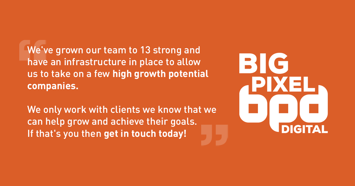 WeAreBigPixel's tweet photo. We're on the lookout for more #startups and #scaleups to help succeed on their growth journey. Get in touch if that's you.

#startups #scaleups #agency #agencylife #digitalmarketing #growthagency #crowdfunding #funding https://t.co/O6PiKSTQNN