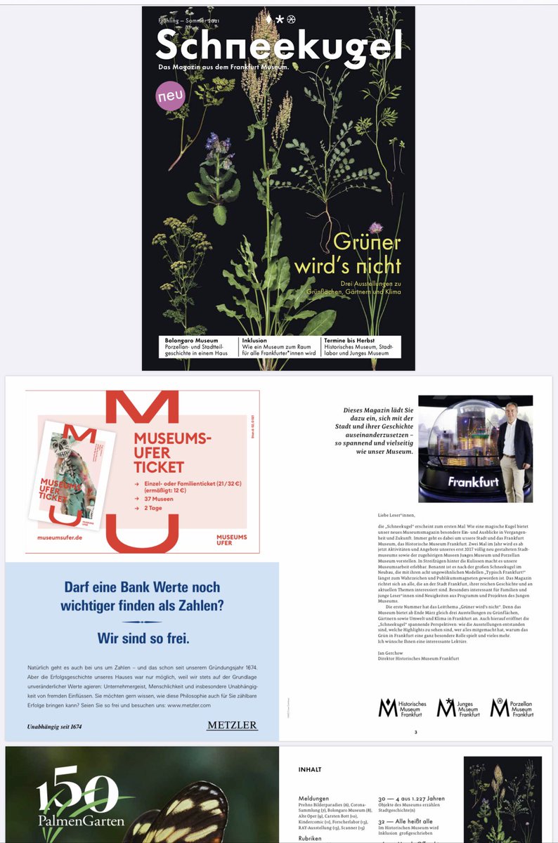 Das neue Museumsmagazin kann auch digital gelesen- einfach mal reinschauen!! historisches-museum-frankfurt.de/sites/default/…